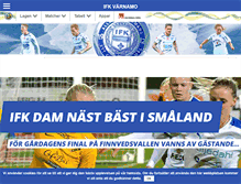 Tablet Screenshot of ifkvarnamo.se